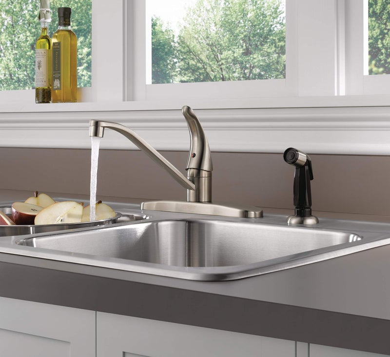 Peerless Single-Handle Kitchen Sink Faucet with Side Sprayer, Stainless P115LF-SS - Image 2